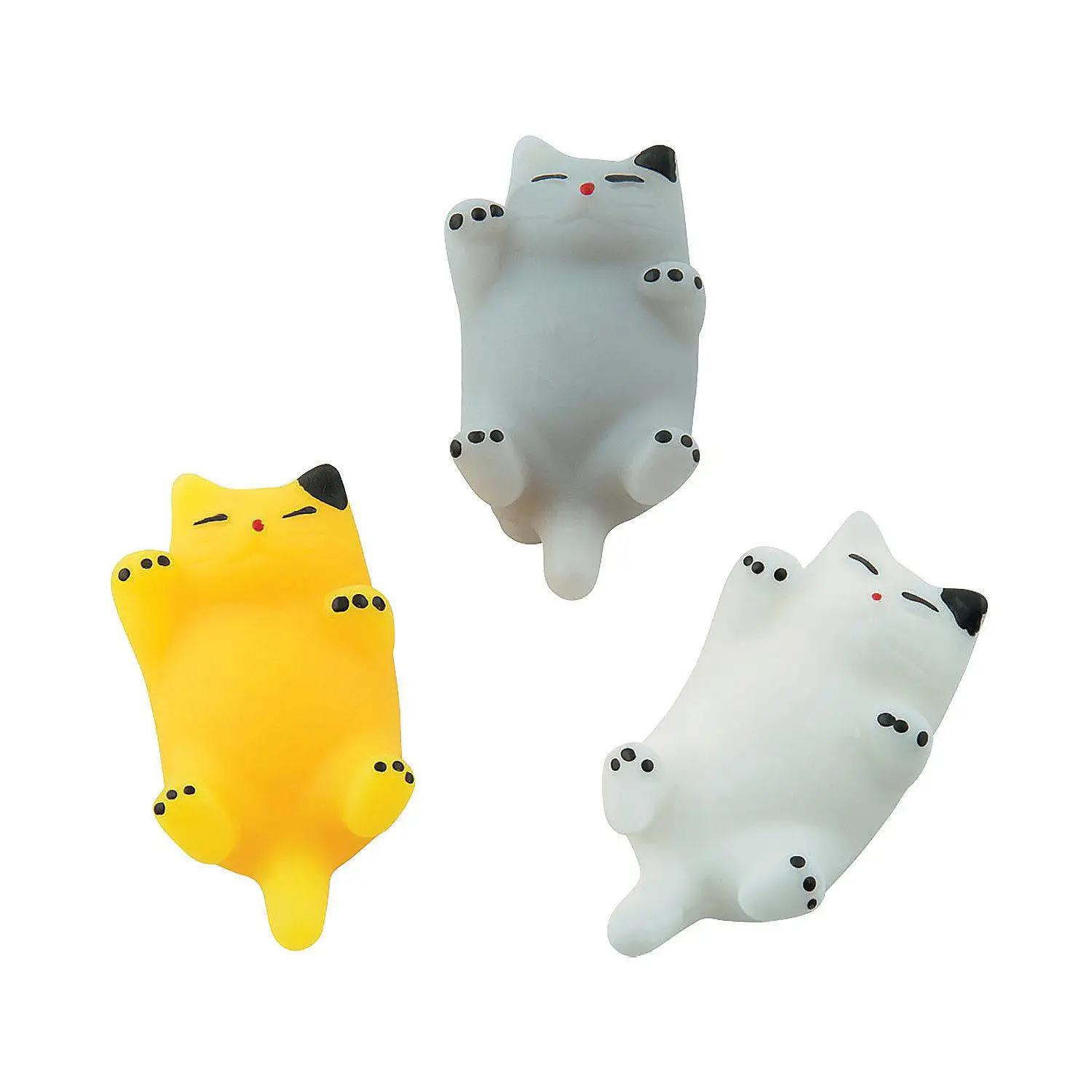 Factory novelty kids TPR chubby mini squishy mochi animal shape custom logo anti stress ball squeeze toys