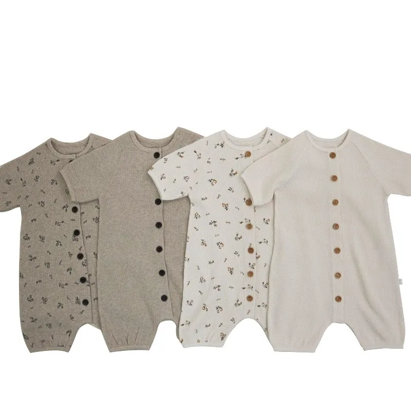 baby jumpsuit summer,, Clothing Baby Bodysuit Male and Female Baby Printed Triangle Crawling Clothes Infant and Child Ha Y