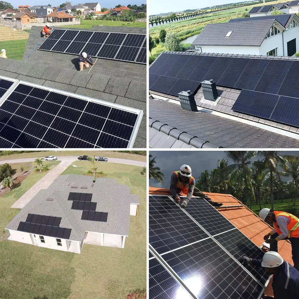 Sunpal Solar Panel Residencial System 10 kW 8kW 6kW Complete System Solar Hybrid