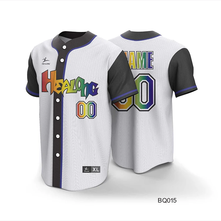 OEM Baseball Jersey Vintage V Neck Baseball Shirts Unique Design Baseball Uniform