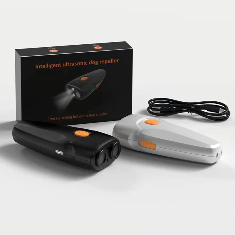 Factory Made Ultrasonic Anti Barking Devices Double Probe Handheld Outdoor Electric Dog Repeller For Dogs And Cats