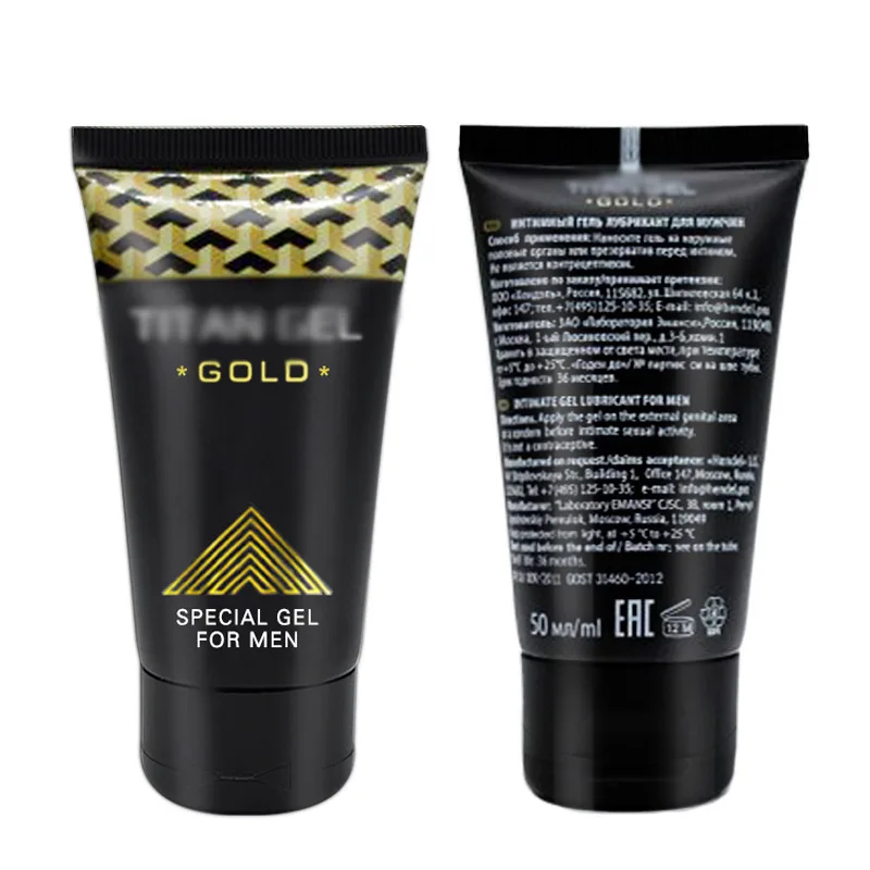 Ready to ship penis enlarge increase  gold original russia titan gel