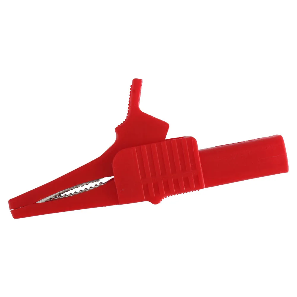 1pc Heavy Duty Safety Alligator Clip With 4mm Banana Socket Nickel-plated Copper 1000V 32A for Meter  Testing Work Accessory