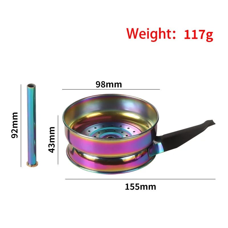 Erliao New Smoke Shop Accessories Shisha Pot Hookah Accessories Metal Hookah Charcoal Holder