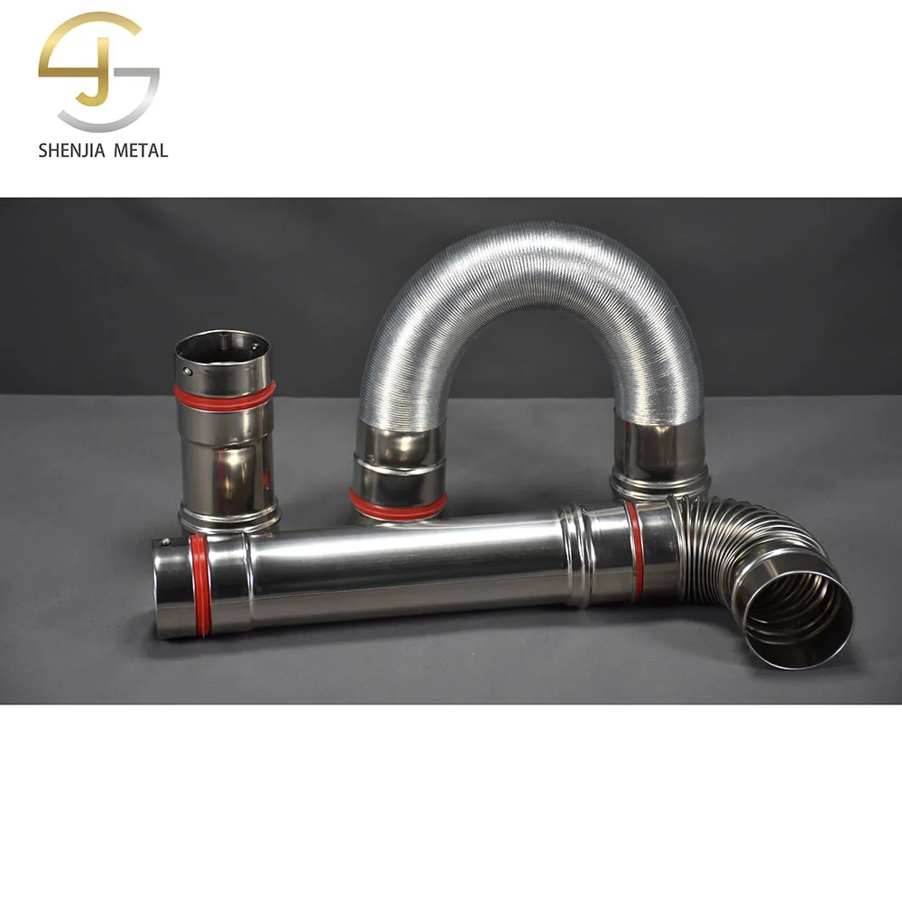 Stainless steel single-layer exhaust pipe water heater chimney advanced anti-shedding function 60mm household extension pipe