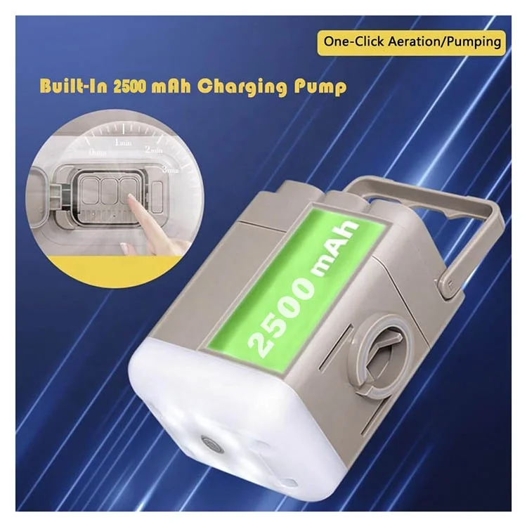 Inflatable Air Bed Ultralight Camping Sleeping Pad Sleeping Mattress with Built In Withdrawable Pump