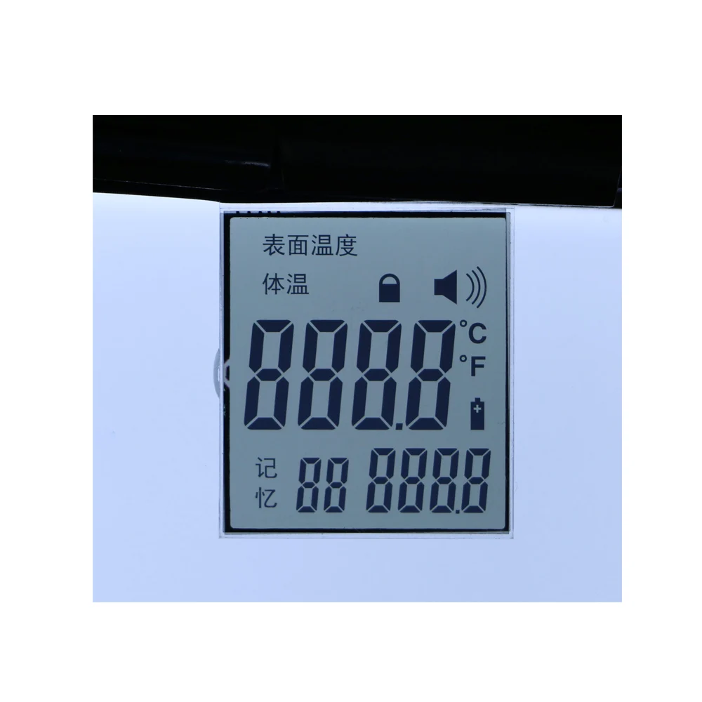 Temperature gun thermometer LCD Screen segment digital lcd display