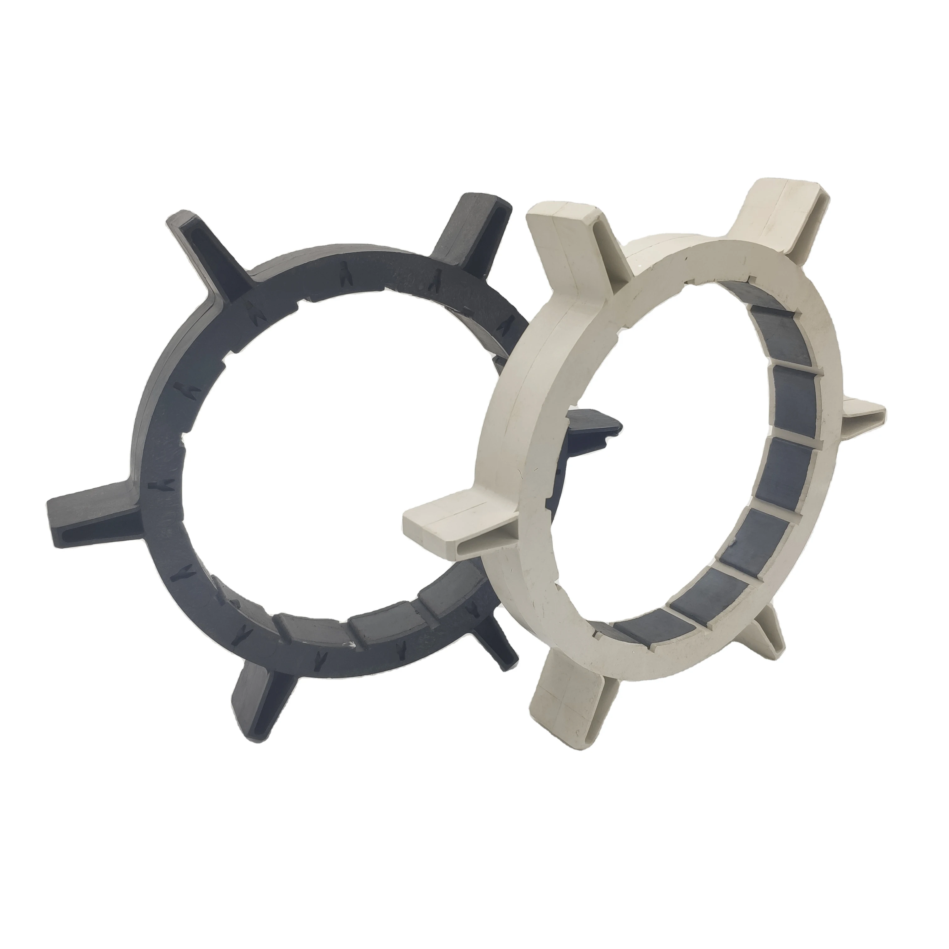 Customized  block disc Arc ferrite core Permanent magnet rotor material for bldc electric motor rotor fan magnetic ring