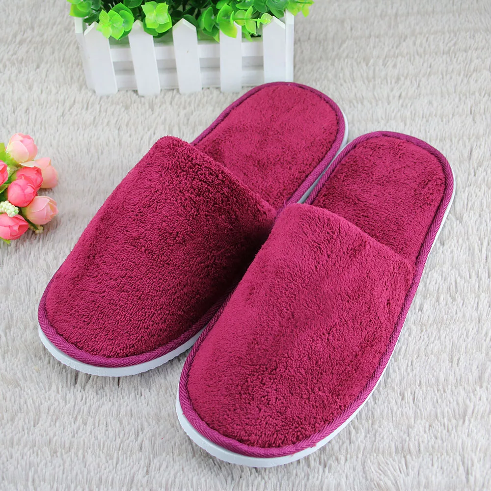 logo custom wedding disposable gift slippers for hotel