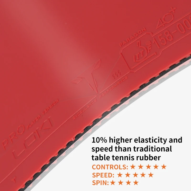 Loki T3 Carbon professional non-sticky pingpong racket rubber Fast break rubber table tennis for competition