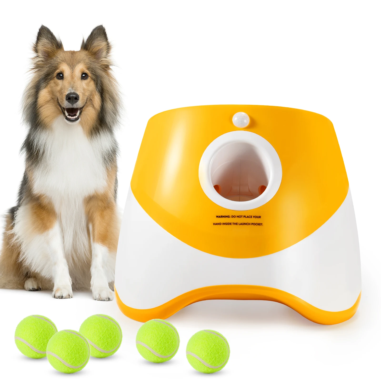 Dog toy automatic ball launcher throwing machine pet interactive toy tennis launcher outdoor interactive training accessories