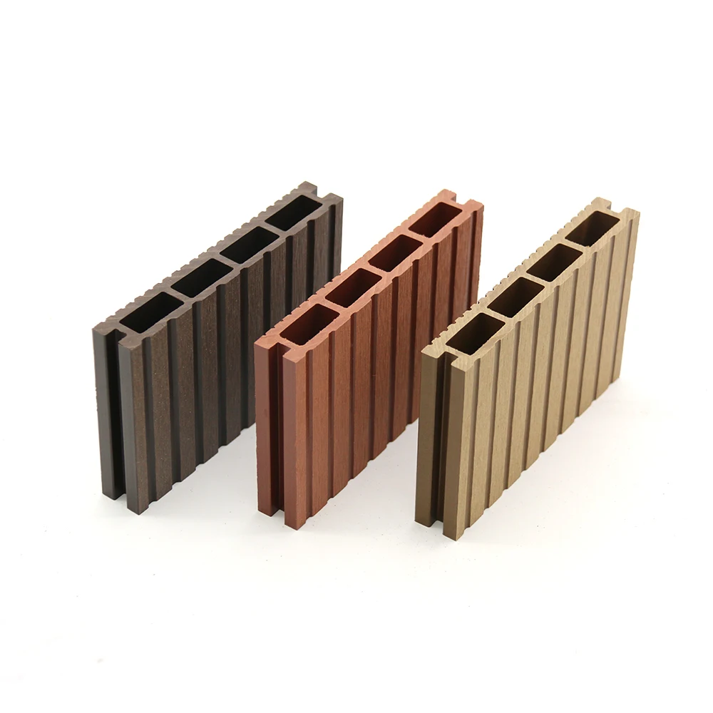 Outdoor Raw Material Anti-uv Wood Plastic Composite Decking Timber Wpc Decking