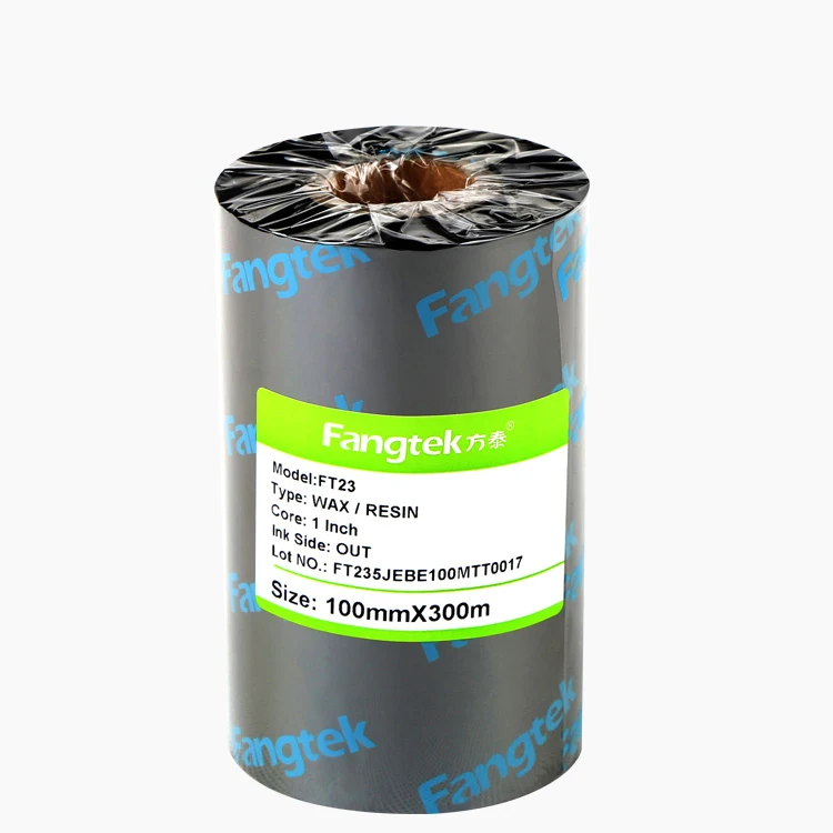 Factory price high quality thermal transfer wax resin barcode ribbon for printer