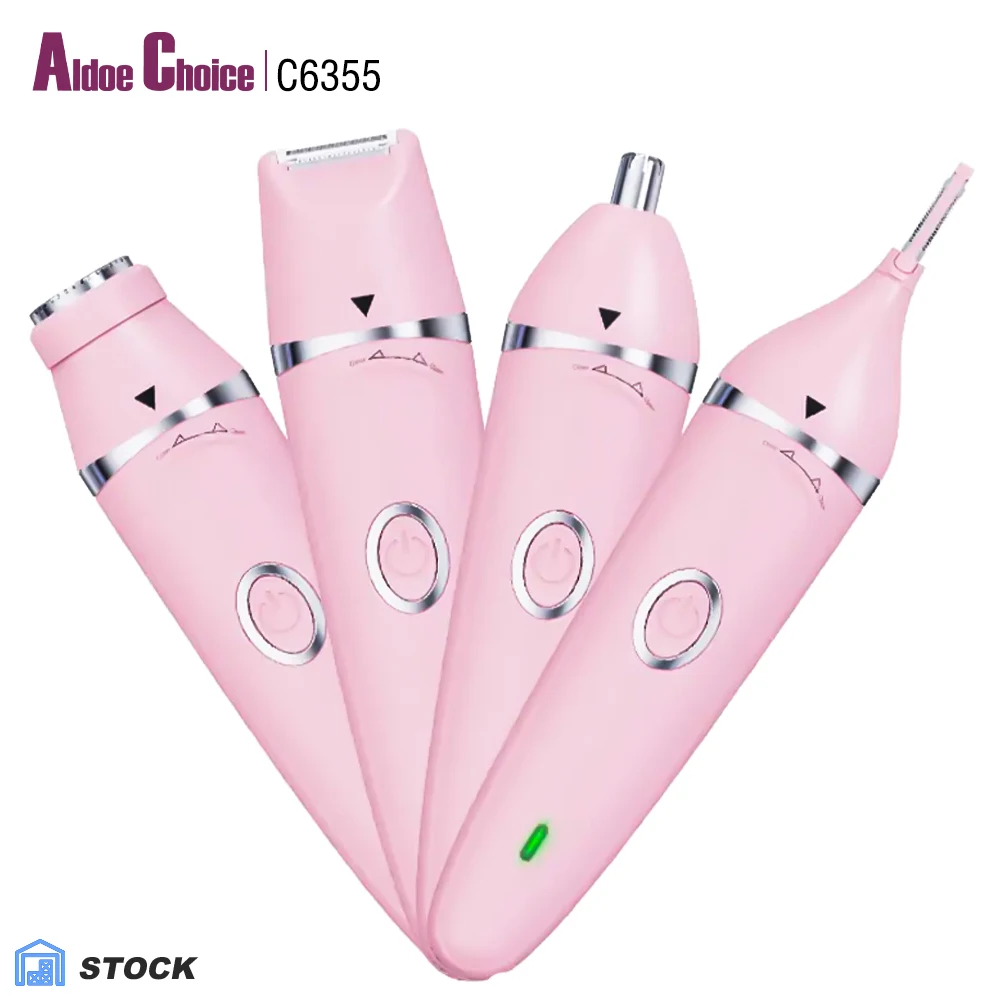 4 в 1 Женский Триммер Бритва для губ Набор ухода за кожей безболезненная Женская бритва лица и Эпилятор женщин