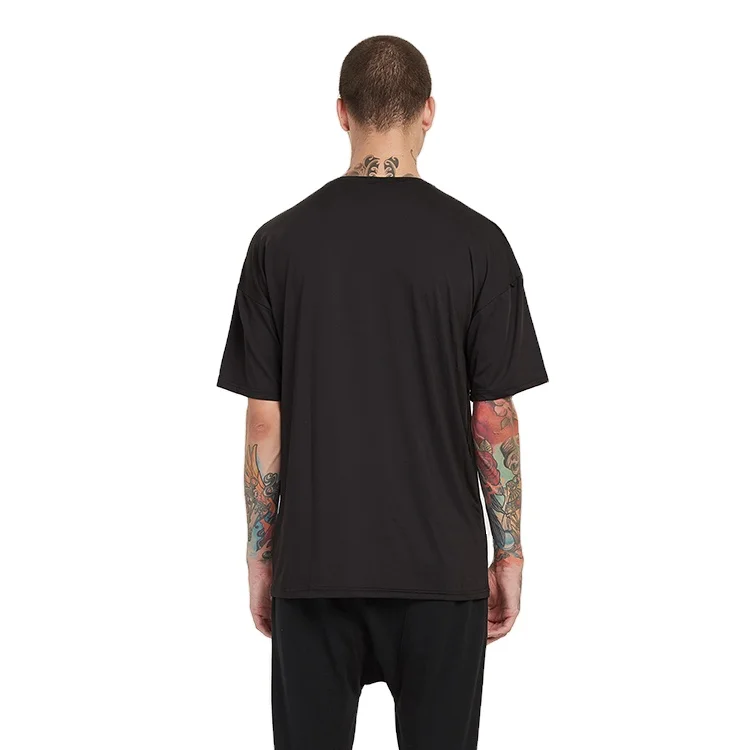 polyester elastane mens round neck blank t shirts