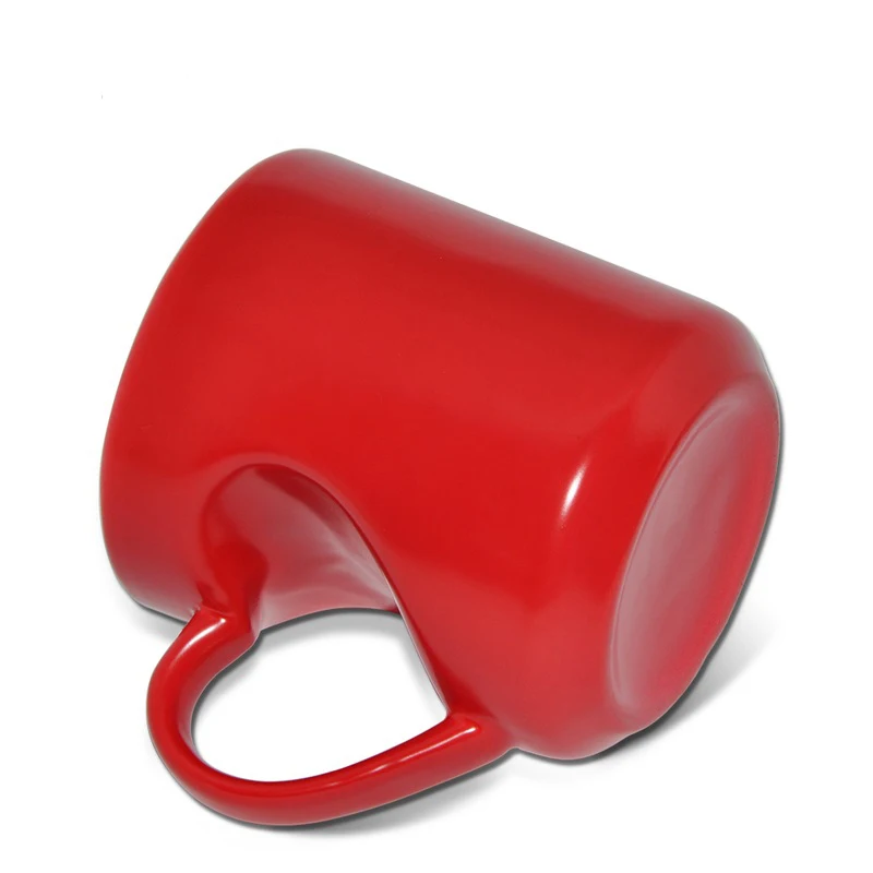 Easysub Wholesale Sublimation Mug Heart Shape Ceramic 11oz Color Changing Magic Mug