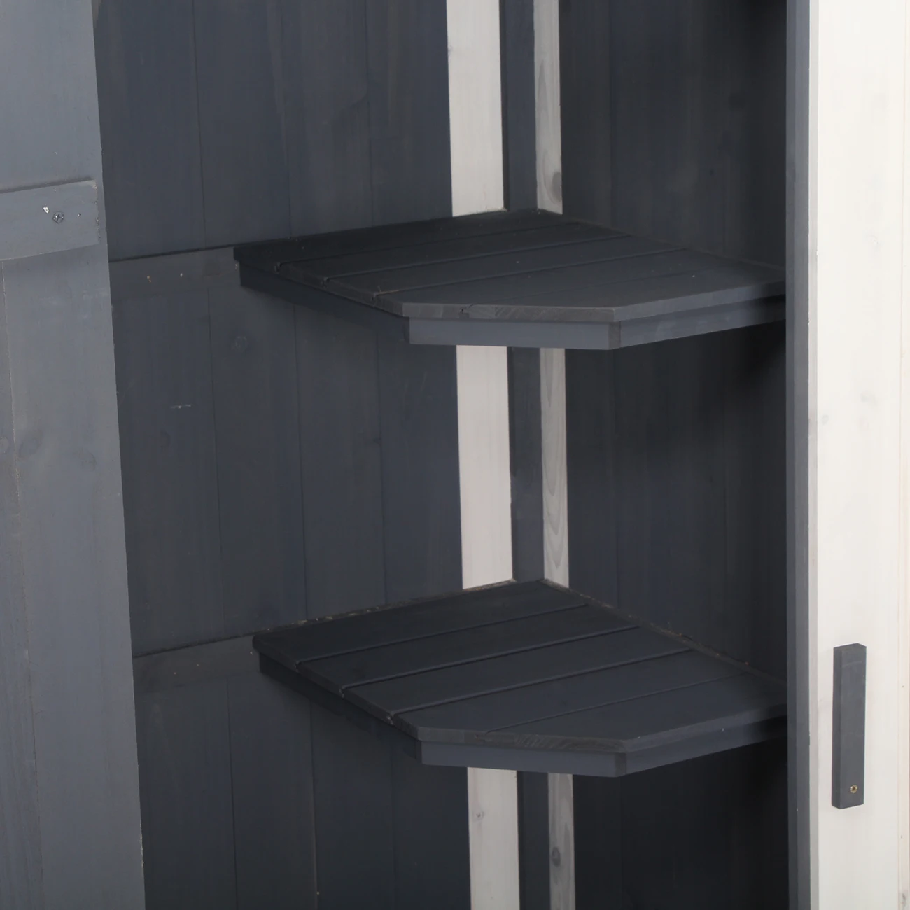 Outdoor Garden Kit Small House Sheds Grey Wood Outdoor Storage Small Storage Shed With Waterproof Roof