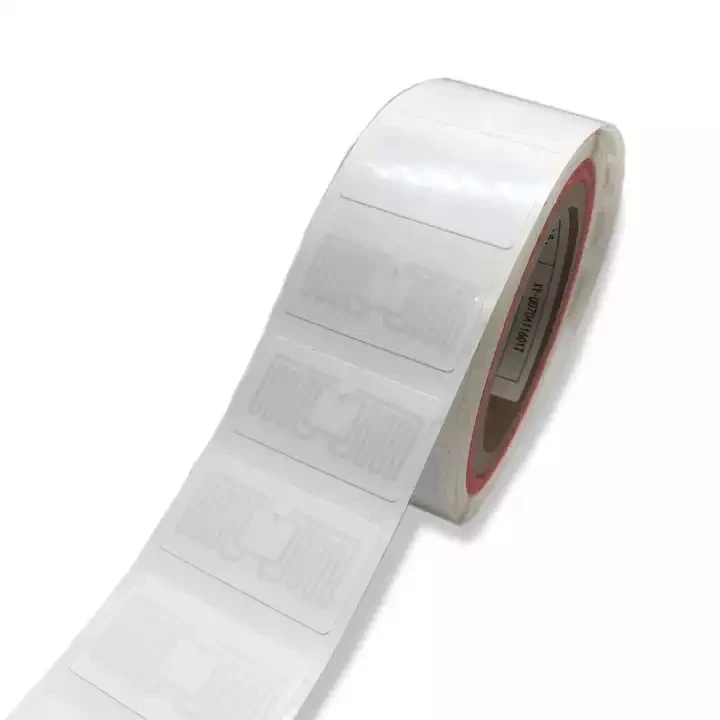wholesale UHF RFID 860-960MHz adhesive sticker label customized size printable RFID PET retail tags for product identification