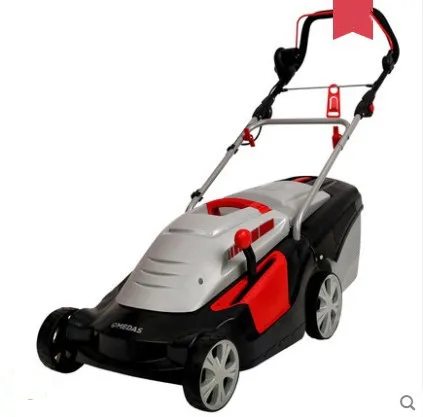 
Electric lawn mower A small household hand - operated lawn mower 