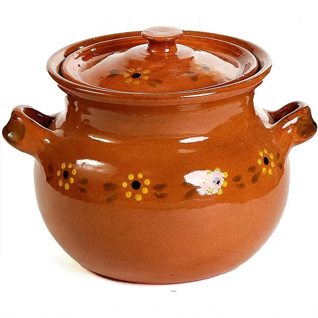 OEM Straight shape cooking pots and pans,Wholesale custom handmade kitchen ware clay pots large cooking pots