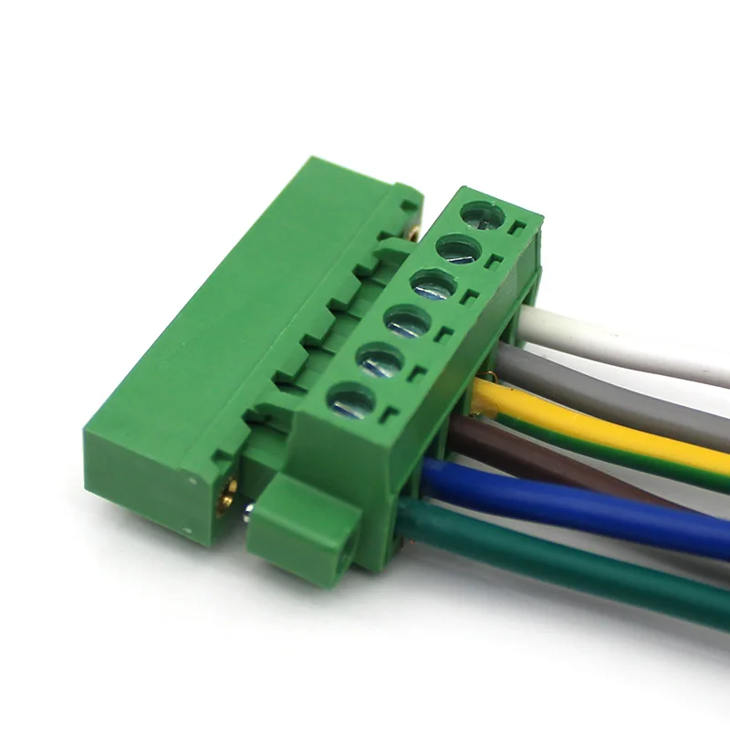  2-6PIN 5 08 мм Шаг подключаемый клеммный блок мужской и женский медный контактный тип DG2EDGK-5.08MM 2EDGR-5.08 штырь под прямым