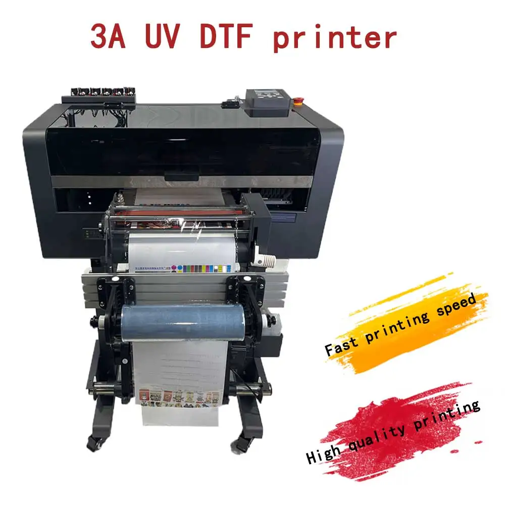 JiaMei transfer Digital 60cm 3 I3200 Head Uv Dtf Printer Machines roll to roll with laminator Mycolor For Bottle,Cup,Computer
