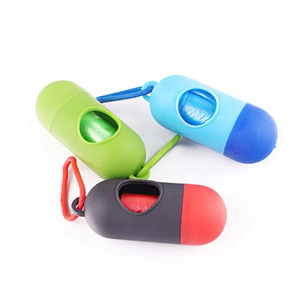 with for Bulk Wholesale Pill Shape Dispenser Print Factory Compostable Biodegradable Plastic Waste Garbage Pet Cat Dog Poop Bag