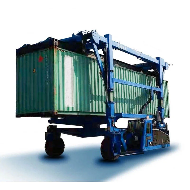 Smart container straddle carrier Mobile tire crane Outdoor container gantry tyre crane gantry