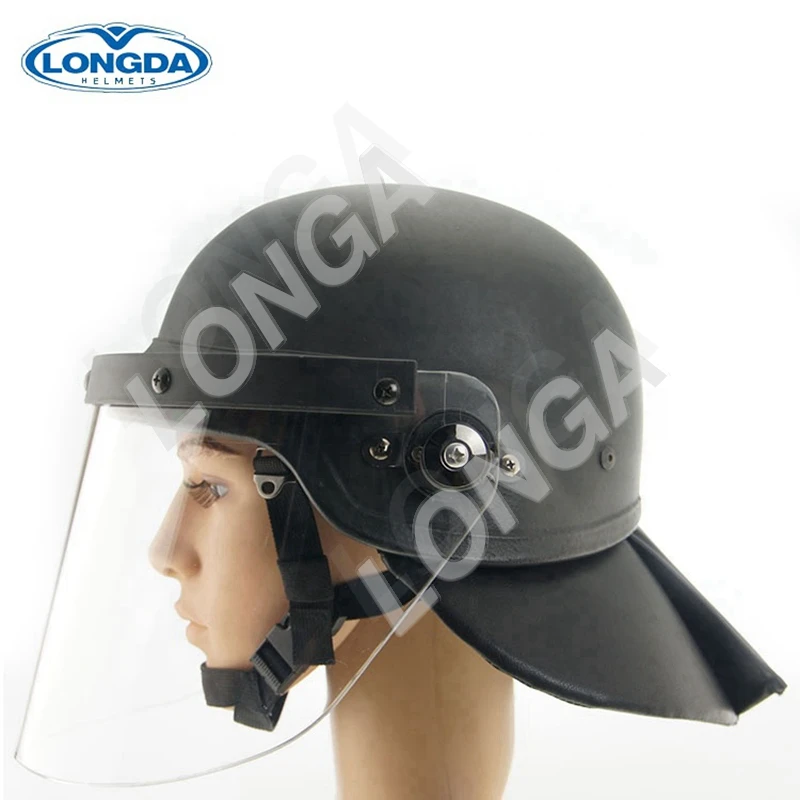 Army security protection bulletproof helmet with visor