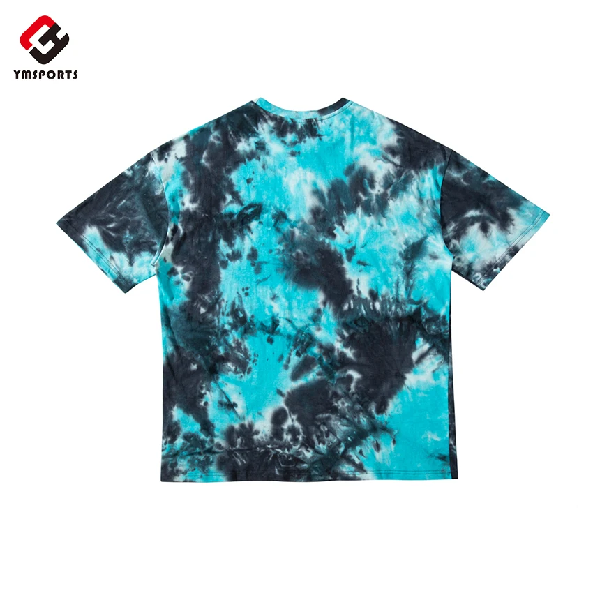 
Custom 100% cotton round neck short sleeves tie dye plus size mens t shirts 