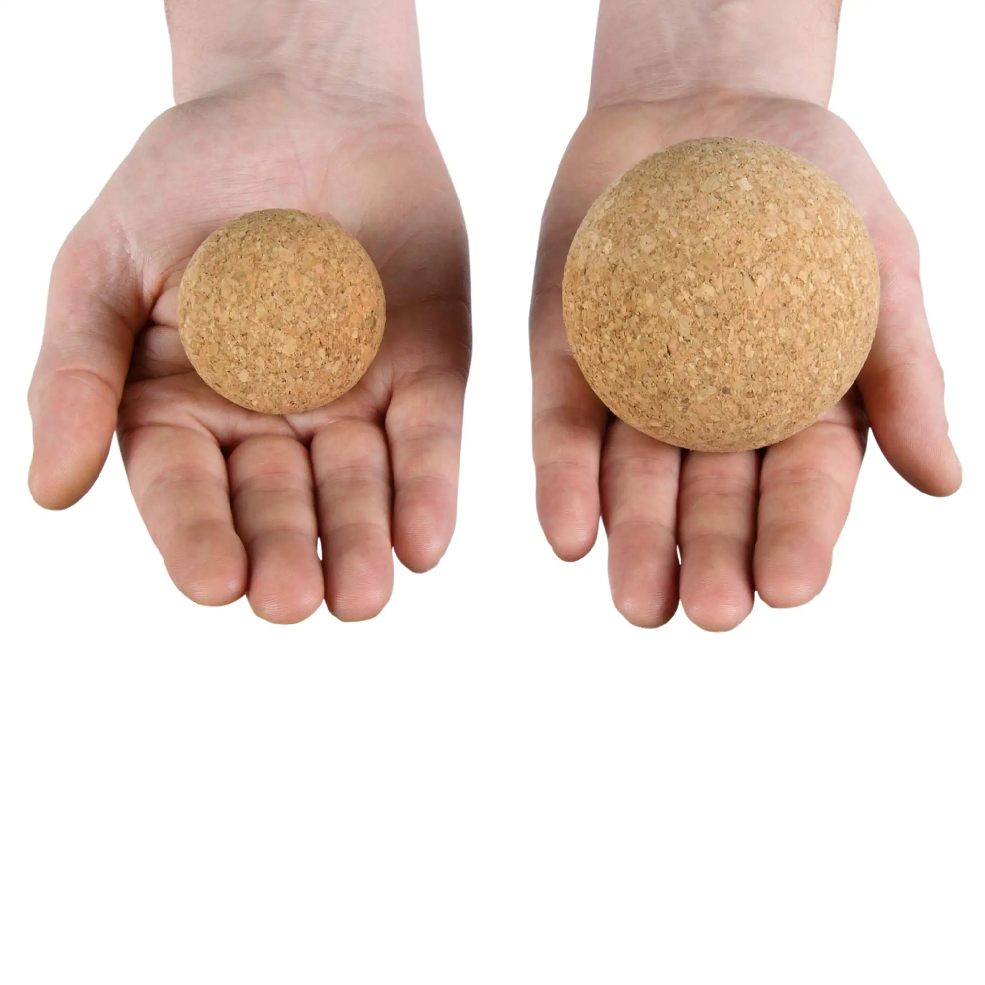 Custom Eco-friendly 100% Natural Wooden Yoga Cork Massage Ball