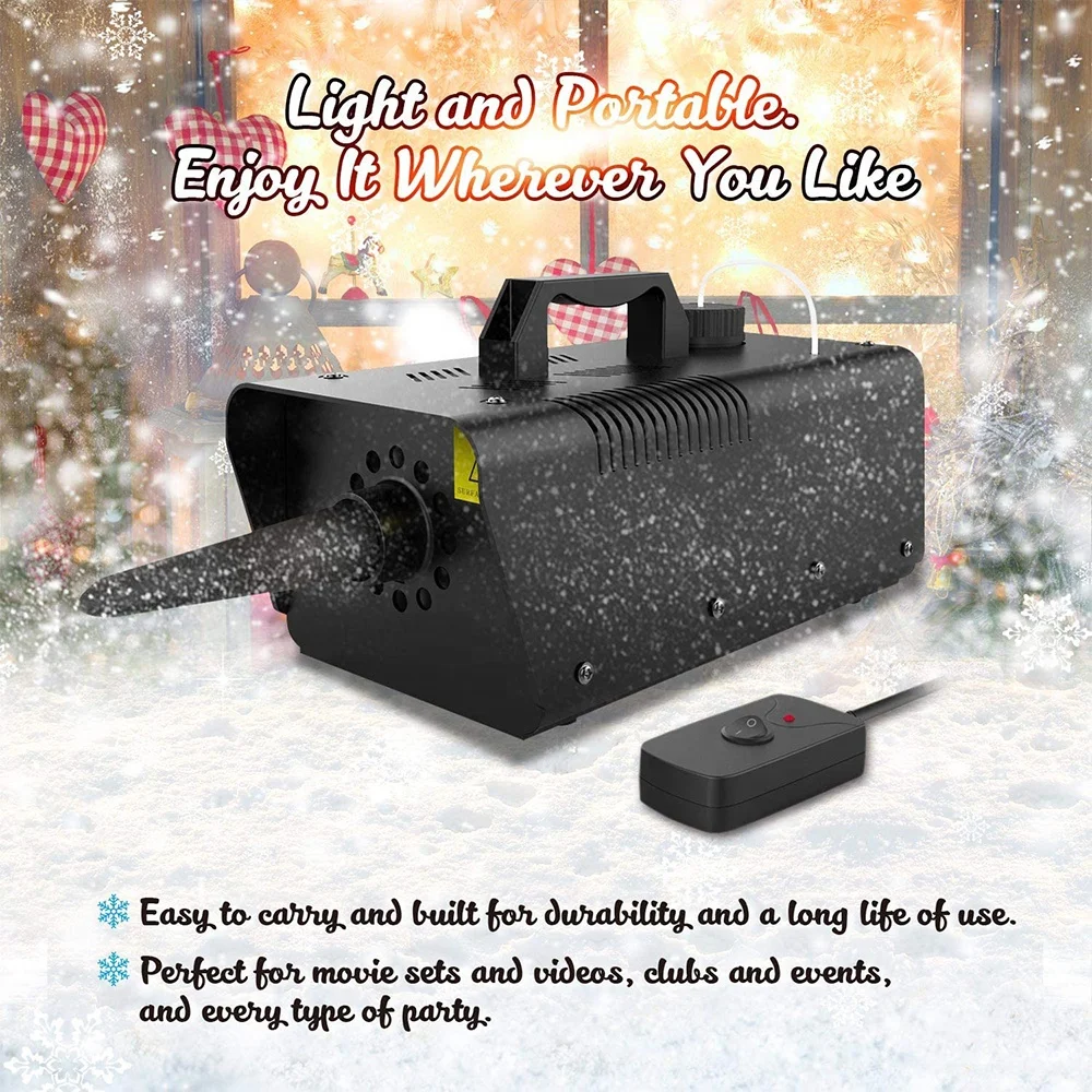 650W Snow Machine Wired Remote Control Great Machine for Kids Parties Parades