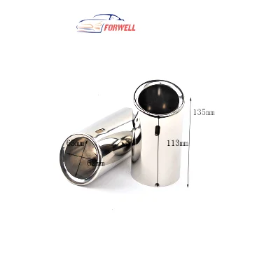 
Golf 7 stainless steel single exhaust for exhaust muffler tail throat exhaust muffler pipe tip 