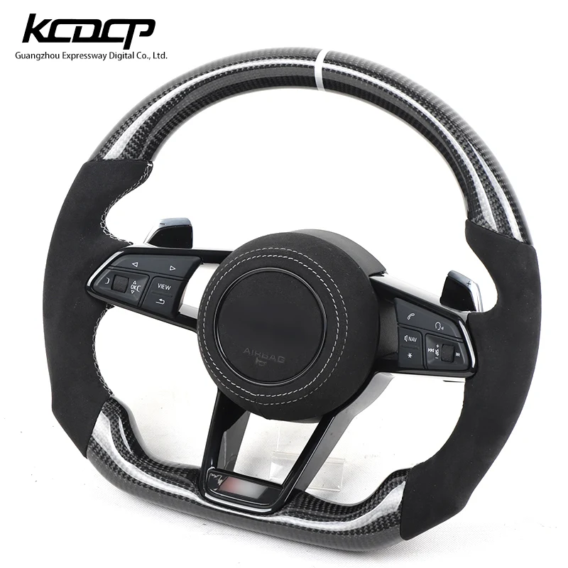 На заказ Alcantar руль из углеродного волокна для Aud i 2016-2019 TTS R8 TTRS TT racing wheel convertible