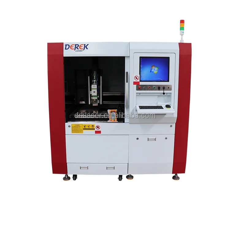 mini enclosed type 600*600mm working area with protective cover fiber laser cutting machine