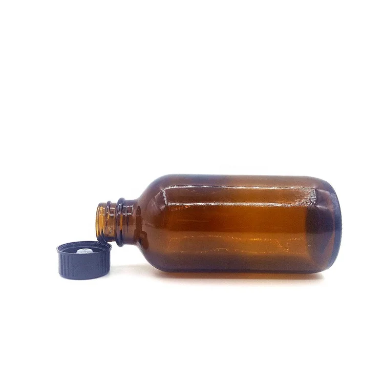 15ml 30ml 60ml 120ml 250ml 500ml 1000ml Amber Boston Round Glass Bottle