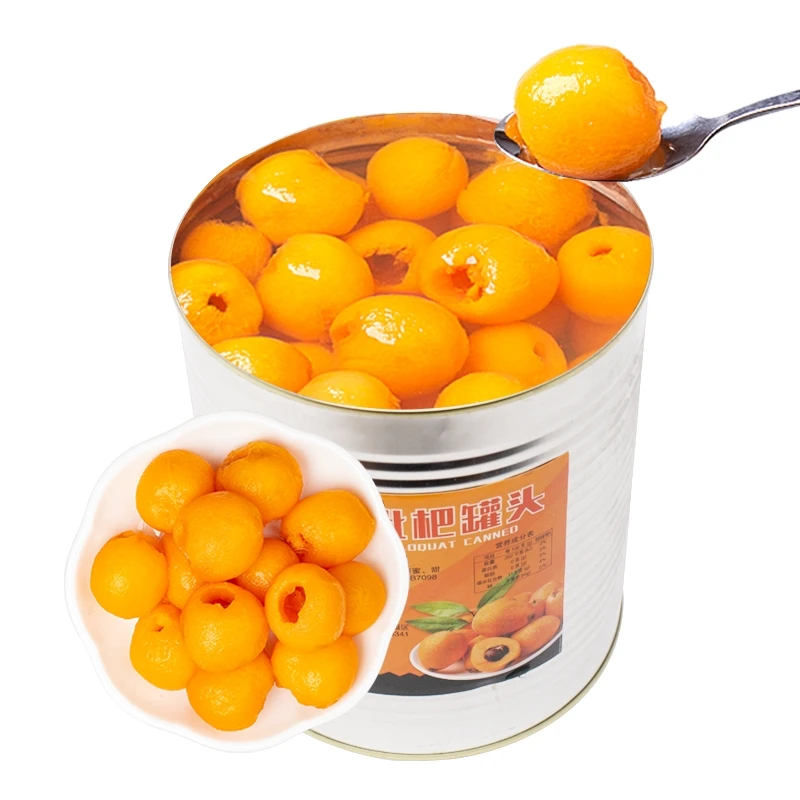 Wholesale loquat canning commercial 3kg roast pear big pot peach orange pineapple dessert fruit fishing baking raw materials