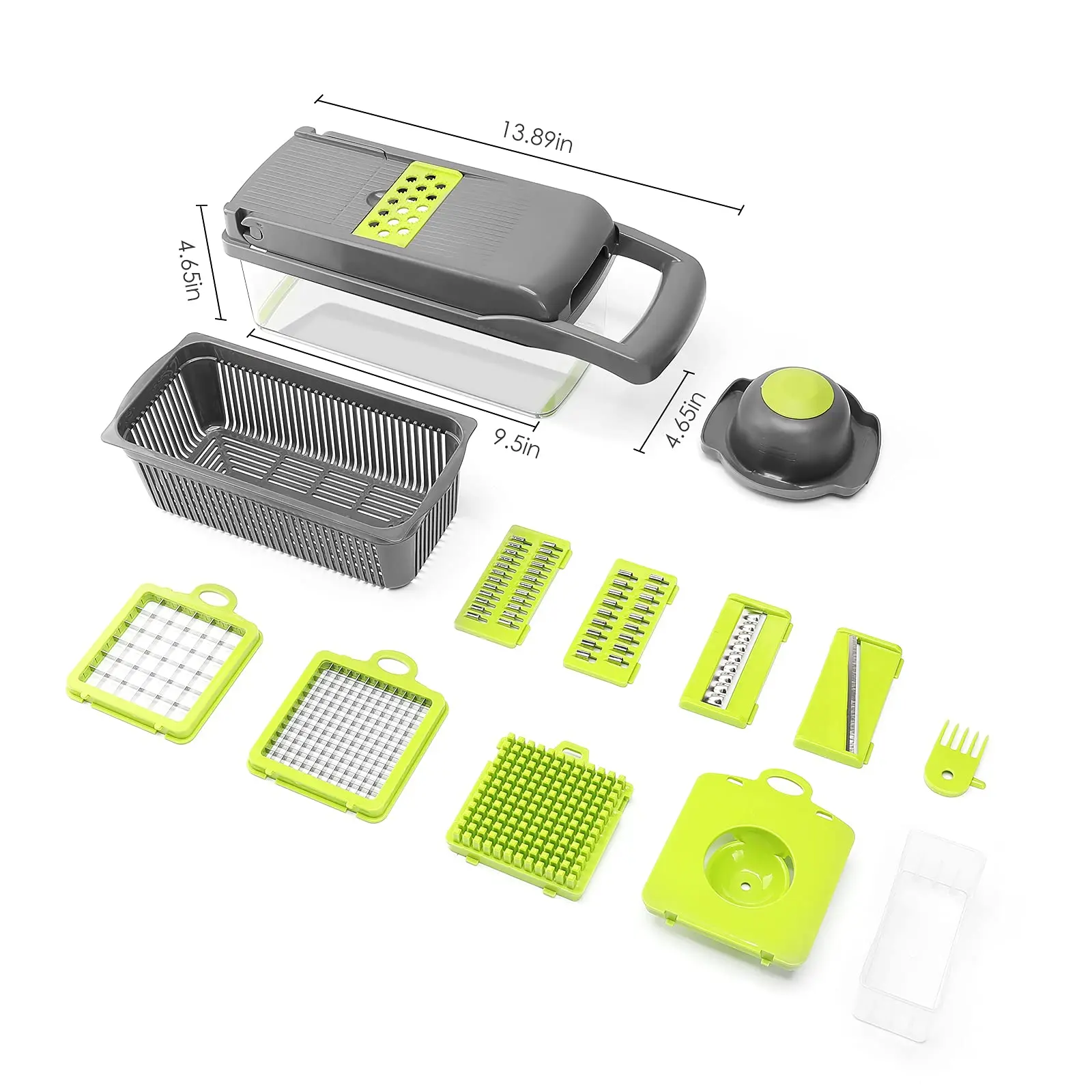 2023 Top Selling Products Stainless Steel 8 Blades Potato Onion Food Chopper Mandoline Vegetable Slicer