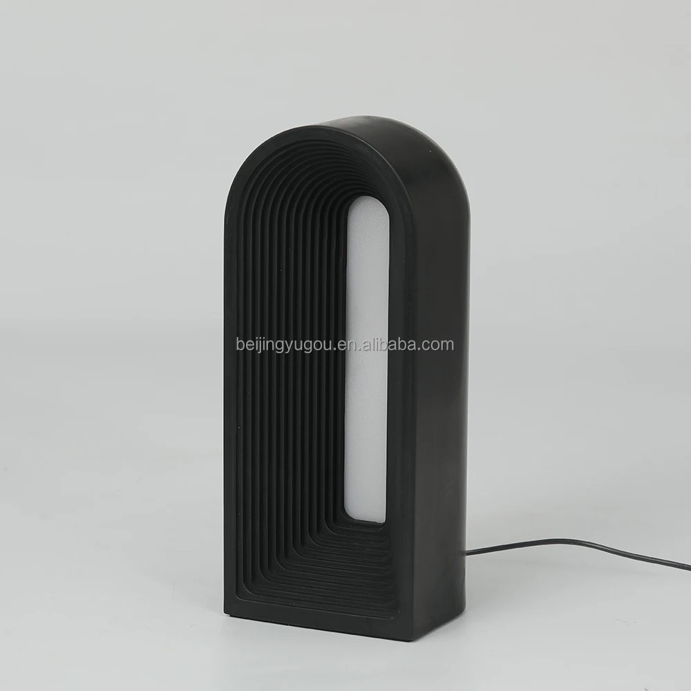 Manufacturer Nordic Bed Side Table Lamp Modern LED Cement Table Lamps Luxury  Concrete Lamp for Hotel Home Decorative