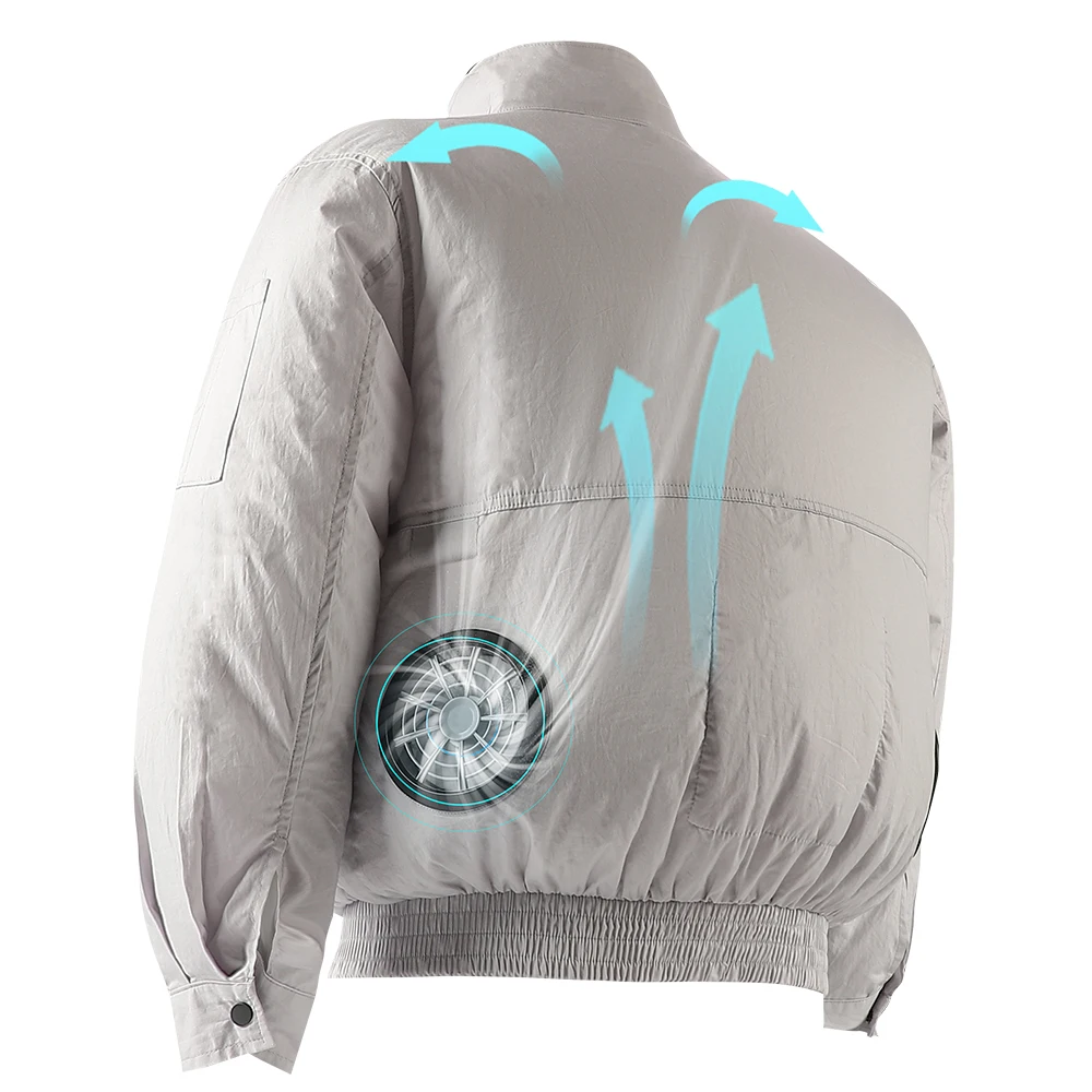 2023 новая ткань высокой плотности предотвращает утечку воздуха охлаждающая воздухопроницаемая рабочая одежда с вентилятором