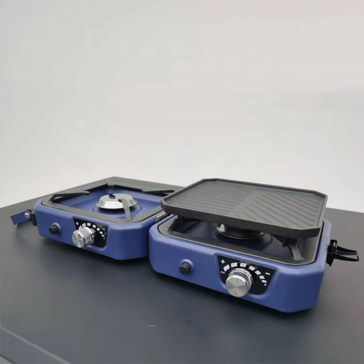 New Style Two Burner Folding Gas Stove Portable Camping Outdoor Gas Stove Hiking Portable Foldable Camping Stove