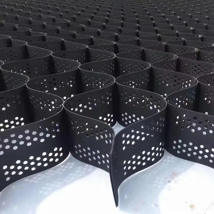 geocell perforated grid for slope protection geocell erosion control  HDPE geocell for driveways