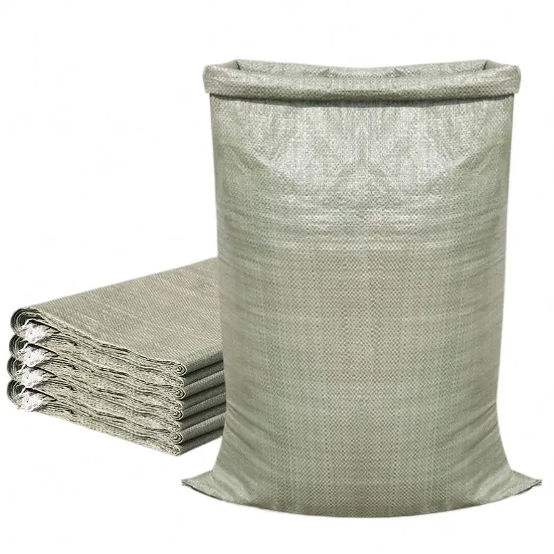 wholesale polypropylene packaging 25kg 50kg 100kg sugar salt flour grain PP woven silo bag with Inner bag