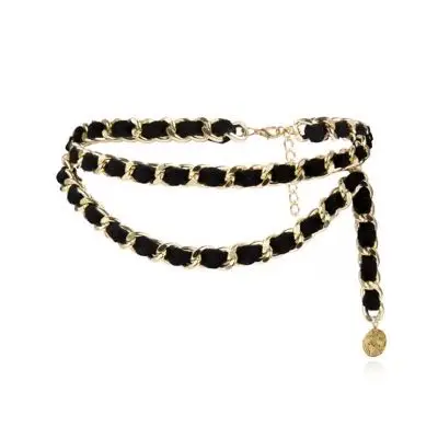 Женские туфли в панковском стиле, нательная цепочка под заказ с кисточками в стиле ретро все-матч с многослойным покрытием пояс в виде кожаного брелока сексуальный пояс