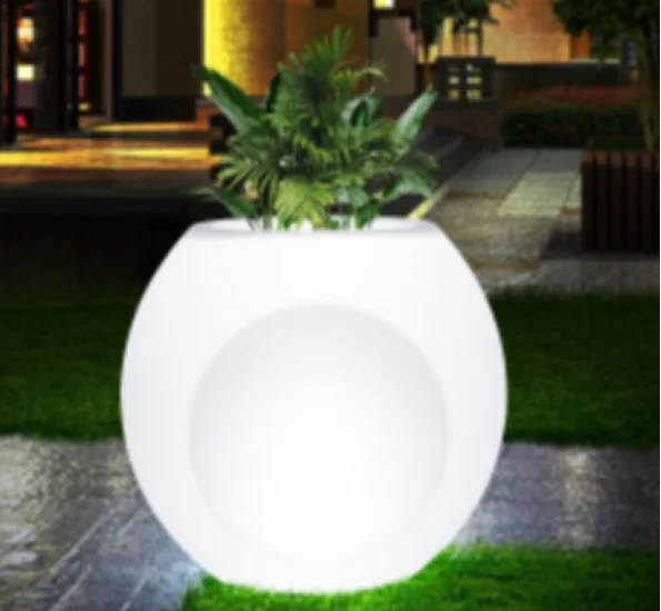 Китайский завод, Лидер продаж, цветочный горшок со светодиодным освещением, освещение для зарядки, цветочный горшок с солнечным светом