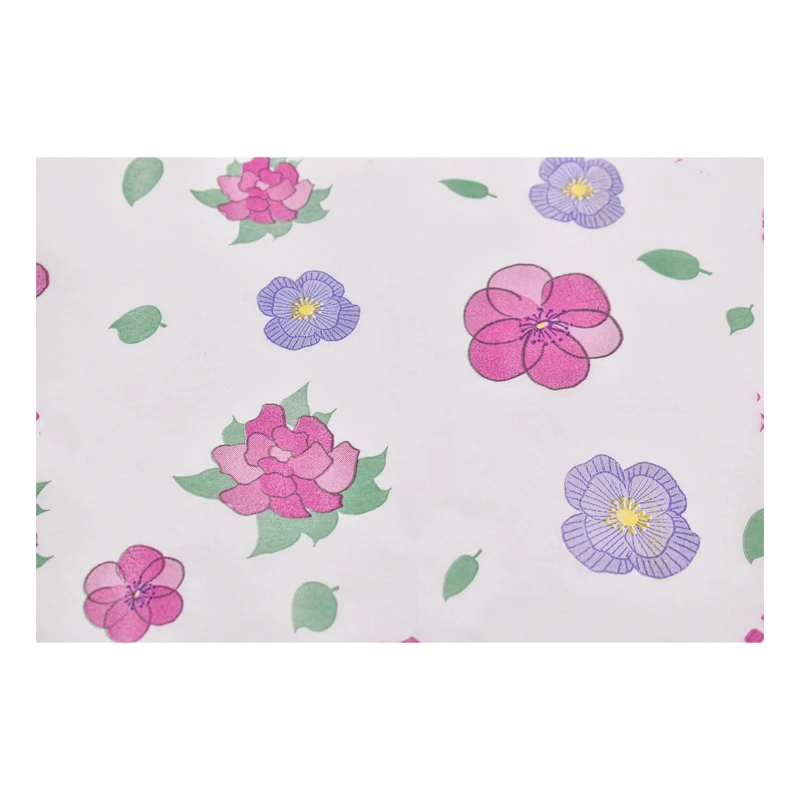 100% Woodpulp Colorful Tissue Paper Printed Interlining Paper For Urine Pad