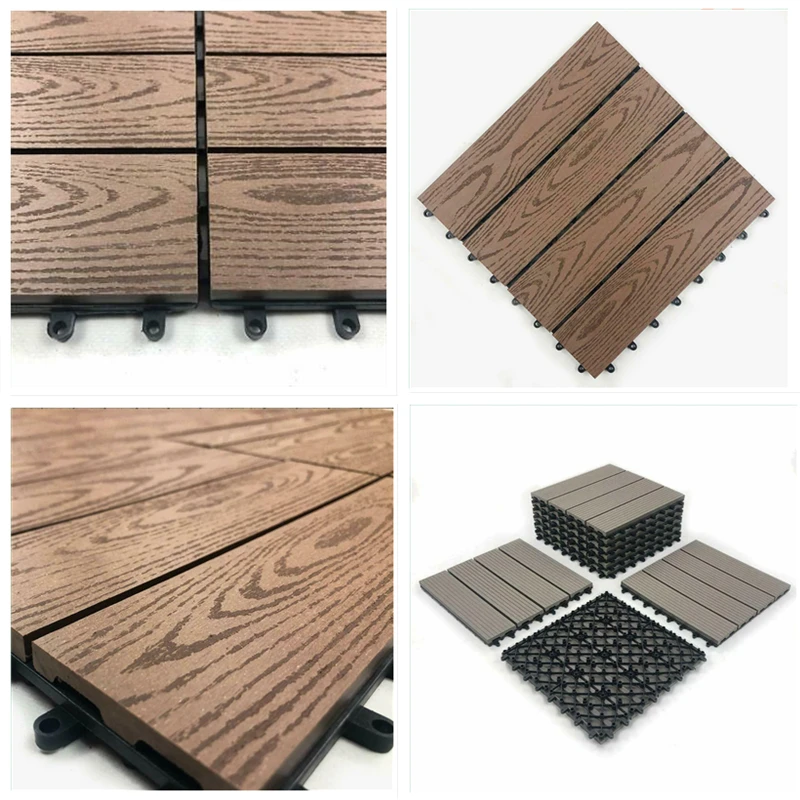 Композитная композитная напольная плитка 30x30 см из ДПК