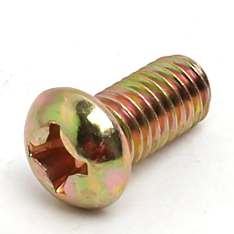 ANSI/ASME B 18.6.3 #1-#10 Zinc-plated Cross recessed round head screws