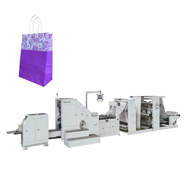 LSB-450 Automatic High Speed Square Bottom Paper Bag Making Machine with Handles