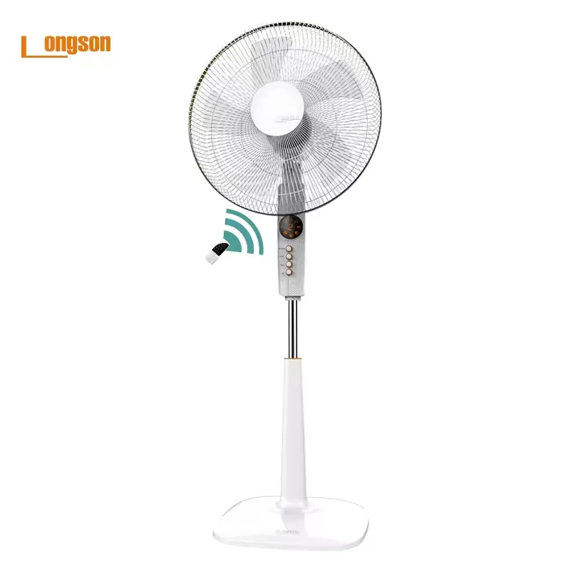 intelligent appliance 7.5 Hours Tiemer Digital Panel 16 Inch DC Stand Fan Battery Operated Fan